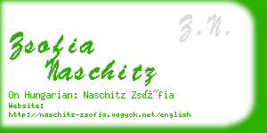 zsofia naschitz business card